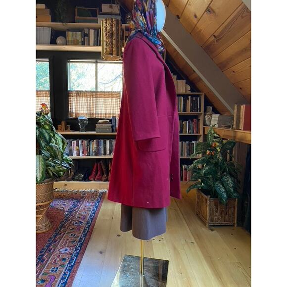 Red Wool Coat Vintage - Picture 7 of 8